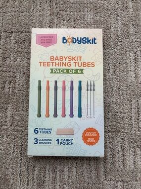 Teething Tubes Pack of 6 - Multi-Color